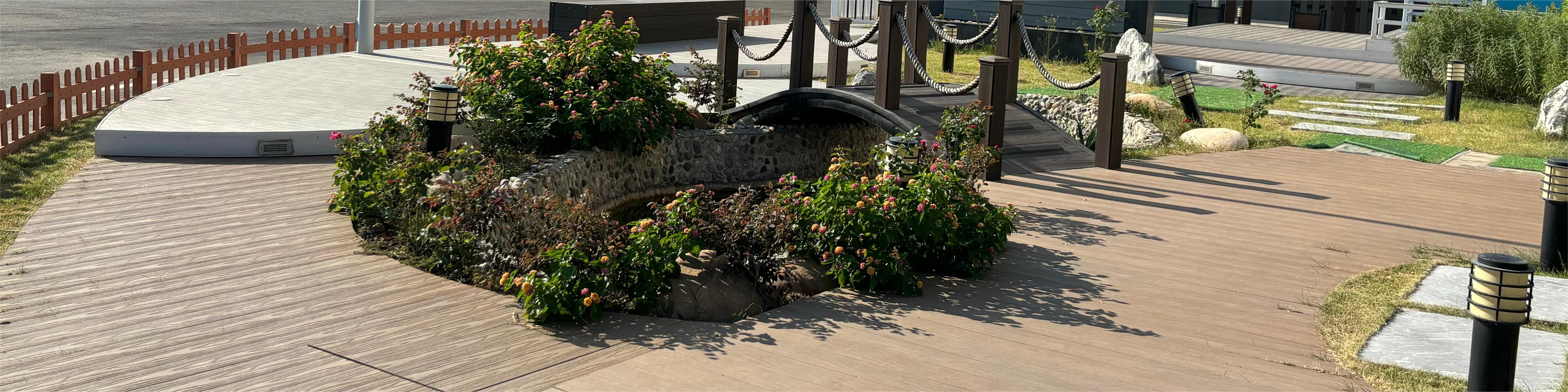 คุณภาพ พื้นระเบียง WPC Coextrusion โรงงาน