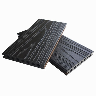 Co Extruded Wood Plastic Composite Wpc พื้นกระดานพื้นหินขัดออกแบบทางวิศวกรรม