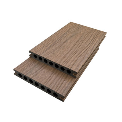 WPC Co Co Extrusion Decking Decking Fade ทนต่อสภาพอากาศที่ทนต่อสภาพอากาศกลางแจ้งทนได้