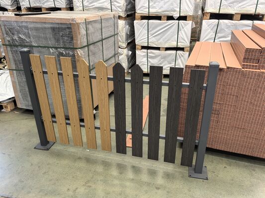 ระเบียง WPC ปลายพื้นกลางแจ้งกันน้ำครอบคลุม WPC ดาดฟ้าคอมโพสิตกระดานส่วนท้ายรอบพื้นระเบียง ปลายดาดฟ้า WPC