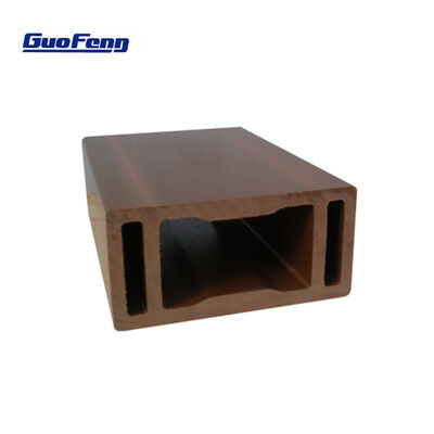 รั้ว WPC กลวงไม้พลาสติกวิศวกรรมตกแต่งกลางแจ้ง