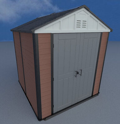 โลหะกันน้ำเครื่องมือ Storage Shed Backyard เครื่องมือ House Outdoor Storage Garden WPC Shed