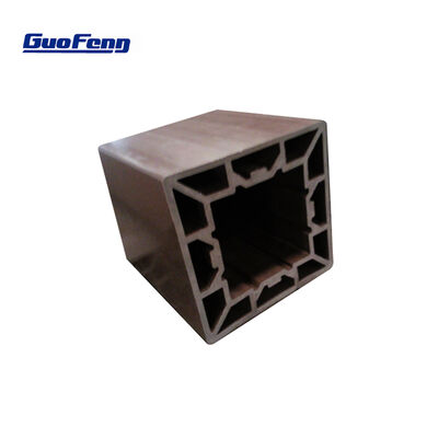 รั้วคอมโพสิตแบบต่อยอด 200 * 200 มม. เสารั้ว WPC รีไซเคิล