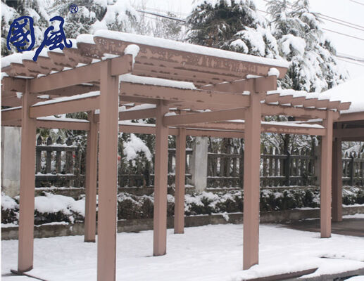สวนกลางแจ้งไม้พลาสติกคอมโพสิต Pergola