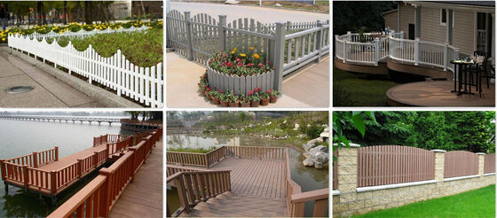 แผงฟันดาบ WPC ทนฝนและแดดบำรุงรักษาต่ำสำหรับลานเชิงพาณิชย์