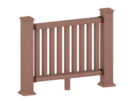 รั้ว WPC รีไซเคิลเชิงนิเวศป้องกันปลวกสำหรับขอบเขตฟาร์ม