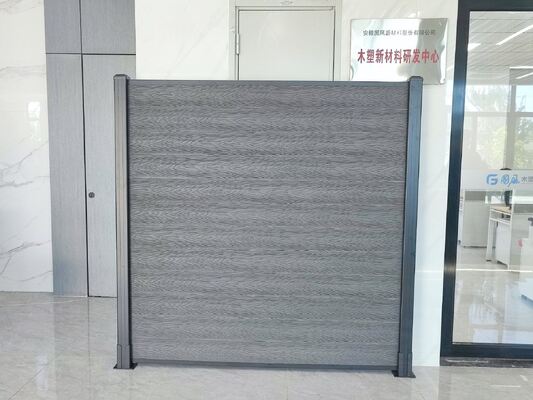 กรอบอลูมิเนียม WPC รั้วไม้ระแนงสไตล์กลางแจ้ง Home Security