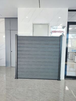 กรอบอลูมิเนียม WPC รั้วไม้ระแนงสไตล์กลางแจ้ง Home Security