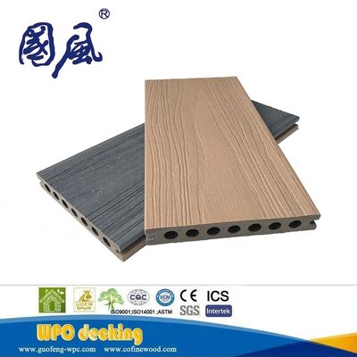 ราคาโรงงานรุ่นใหม่ Double Color Co-Extrusion วัสดุคอมโพสิตไม้ - พลาสติก WPC Decking
