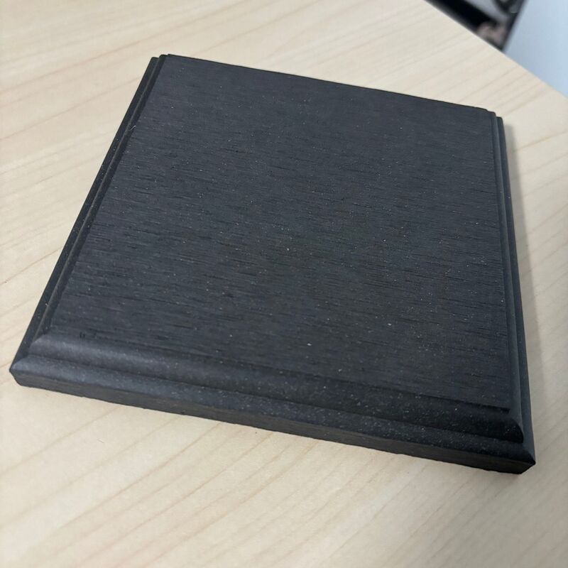 ระเบียง WPC ปลายพื้นกลางแจ้งกันน้ำครอบคลุม WPC ดาดฟ้าคอมโพสิตกระดานส่วนท้ายรอบพื้นระเบียง ปลายดาดฟ้า WPC