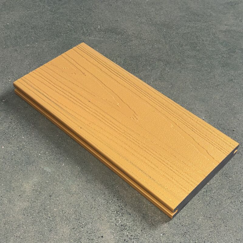 แผง WPC โลหะพร้อมพื้นสีทองแวววาวพาทิน่าหรูหรา