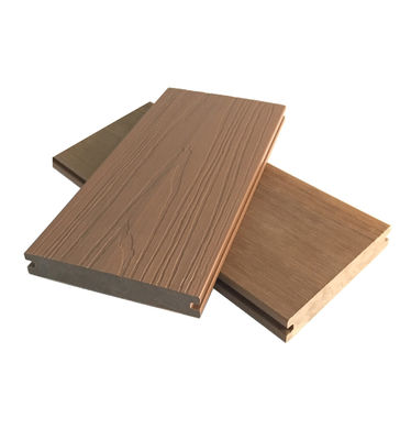 Outdoor Commercial Fireproof Co Extrusion Composite Decking แผง WPC 23 มม. x 138 มม