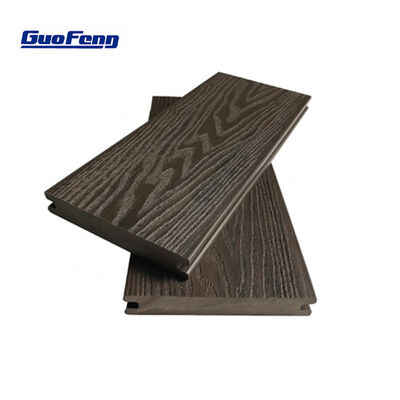 กลางแจ้งราคาถูก Co Extrusion พลาสติกไม้คอมโพสิต Decking พื้น WPC