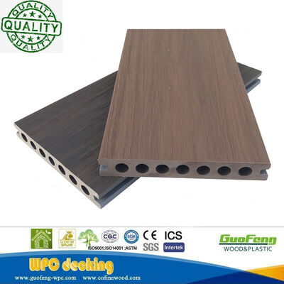 ติดตั้งง่าย พื้นไม้พลาสติกคอมโพสิต HDPE พื้นผิวไม้พร้อมใบรับรอง Ce, Fsc